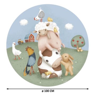 Круглая настенная наклейка Little Dutch «Little Farm»