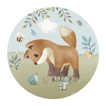 Круглая настенная наклейка Little Dutch «Forest Friends»