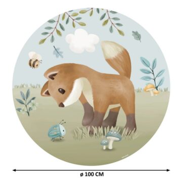 Круглая настенная наклейка Little Dutch «Forest Friends»